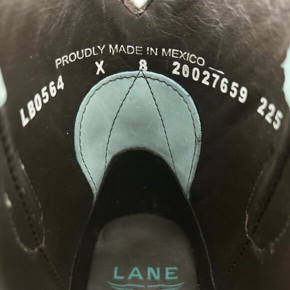 Lane EMMA JANE Womens Cowboy Bootie 8 Western Blue Cowgirl Short Boots Snip Toe - Picture 8 of 9